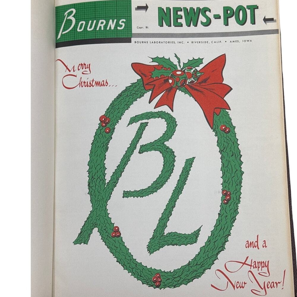 Bourns Inc. Newspot Yearbook 1957–1961 Vintage Corporate Annual Book